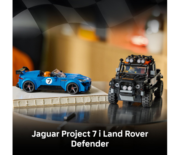 LEGO SPEED CHAMPIONS 77264 Jaguar Project 7 i Land Rover Defender - 1547435 - zdjęcie 6
